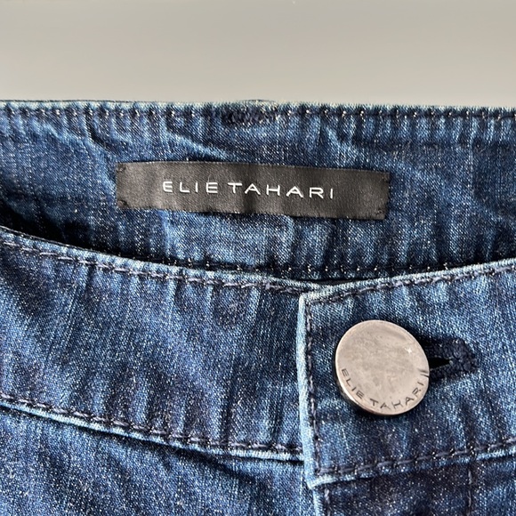 Elie Tahari flare mid rise jeans size US10 - Picture 3 of 13